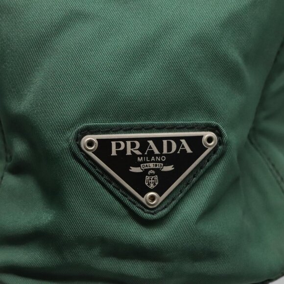 PRADA Hand Bag Nylon Green Auth th5642 - Picture 12 of 15